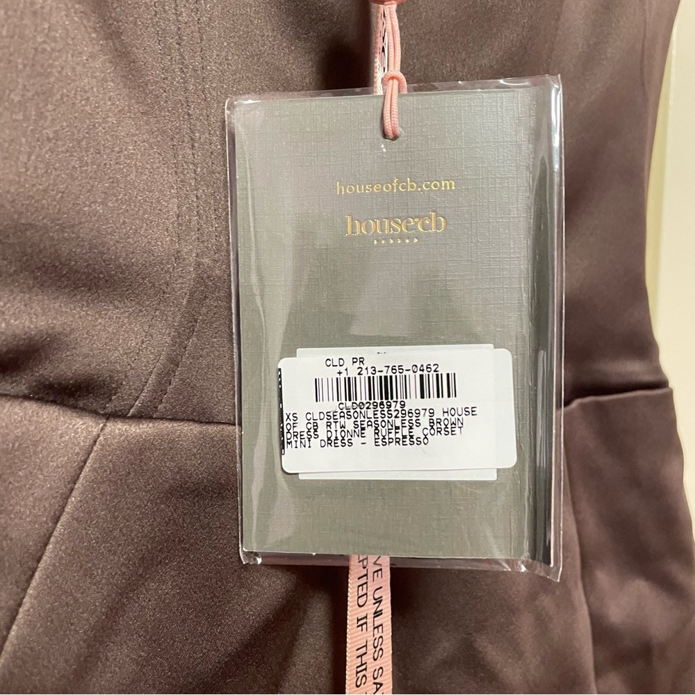 NWT House of CB Dionne Ruffle Corset Mini Dress - Picture 8 of 8